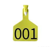 marchi auricolari per bestiame, Marchi auricolari for bovini da allevamento TPU vuoti in un unico pezzo Identificazione Multicolore 50 pezzi 100(Yellow,101-150)