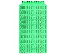 marchi auricolari per bovini, marchio auricolare p 100 pezzi di etichette auricolari for bovini, etichette auricolari in plastica for bestiame(Green 7.5 * 10cm,401 500)