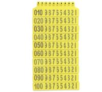 marchi auricolari per bovini, marchio auricolare p 100 pezzi di etichette auricolari for bovini, etichette auricolari in plastica for bestiame(Yellow 7.5 * 10cm,401 500)