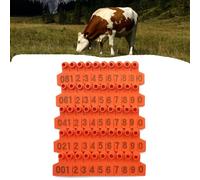 marchi auricolari per bovini, marchio auricolare p Etichette auricolari for bovini, numero di etichette auricolari for bestiame di grandi dimensioni(Orange 6 * 7.5cm,401 500)
