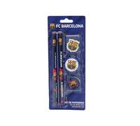 Marchi CyP - FC Barcelona, Set di cancelleria, Materiale scolastico, Scrittura, Barça, Colore blu, Prodotto ufficiale