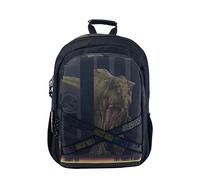 CYPBRANDS Marchi CyP- Jurassic World- Zaino, Adattabile all'auto, Materiale scolastico, Zaino casual, Zaino per ragazzi, Collezione Roar, Colore grigio, Prodotto ufficiale