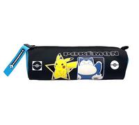 CYPBRANDS Marchi CyP- Pokémon- Astuccio cilindrico, Astuccio, Materiale scolastico, Geo, Astuccio, Colore nero, Prodotto ufficiale
