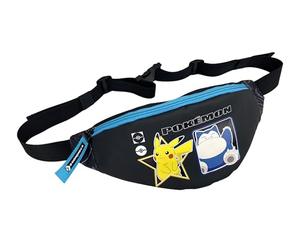 Marchi CyP- Pokémon- Marsupio, Geo, Borsa a tracolla, Colore nero, Unisex, Prodotto ufficiale