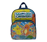 Marchi CyP- Pokémon- Zaino per bambini, Zaino scuola, Misure 30 cm, Materiale scolastico, Zaino, Pikachu, Bulbasaur, Charmander, Squirtle, Multicolor, Prodotto ufficiale