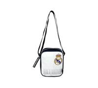 CYPBRANDS Marchi CyP: Real Madrid, borsa a tracolla, borsa, portafoglio, marsupio, colore bianco, prodotto ufficiale