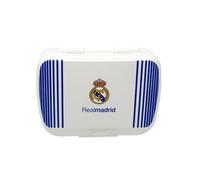 Marchi CyP - Real Madrid, scatola per panini, scatola per il pranzo, scatola per il pranzo, portavivande, snack, colore bianco, prodotto ufficiale