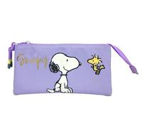 Marchi CyP-Snoopy, astuccio, astuccio, materiale scolastico, scuola materna, onde luminose, colore blu, prodotto ufficiale