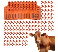 Marchi Orecchie Bovini | Orecchie Di Pecore,Marcatura Lettera Grassa 1-100, Scheda Di Identificazione E Di Monitoraggio Per L'Allevamento Bovini