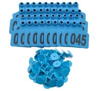 Marchi per bestiame in TPU, Confezione di etichette auricolari for bestiame da 100 misure multiple for bovini, ovini, caprini, suini(Blue,501-600)