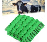 Marchi per bestiame in TPU, Marchi auricolari for bestiame 001-500 Dimensioni 4x5 cm 6x7,5 7,5x10(Green 6 * 7.5cm,201-300)