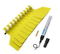Marchi per bestiame in TPU, Marchi auricolari for bovini Confezione vuota da 50-100 pezzi compatibili con i tag Z(Yellow,50pcs+pen)
