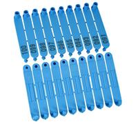 Marchi per bestiame - Marchi auricolari per pecore 100 pezzi 001-100 Etichetta auricolare di capra pecora integrata multicolore for ID azienda agricola(Blue)