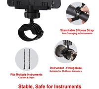 Marching Band Clarinetto Lira con Doppia Fermacarte e Supporto Manicotto Ricaric