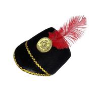 Marching Band Hat - Parade Leader Costume Cap, Festival Celebration Apparel Stage Uniform, Carnival Theater Ceremony Parade Costume Headwear | School Party Photography Activity Wear For Children