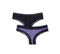 Marchio Amazon - Iris & Lilly - Belk015m2, Thong Donna, Multicolore (Navy Sky/veronica), XL, Label: XL