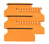 Marchio auricolare Bestiame Marchi auricolari for bestiame in plastica TPU | ID bestiame multicolore: marchi auricolari 100 pezzi con pinze for bovini, suini, capre, cavalli, pecore(Orange)