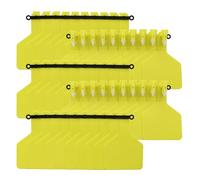 Marchio auricolare Bestiame Marchi auricolari for bestiame in plastica TPU | ID bestiame multicolore: marchi auricolari 100 pezzi con pinze for bovini, suini, capre, cavalli, pecore(Yellow)