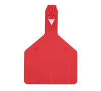 Marchio auricolare Carta d'identità per bestiame 50 pezzi/100 pezzi Z Tag vuoto grande, un pezzo grande TPU etichette auricolari for bestiame(Red,50pcs)