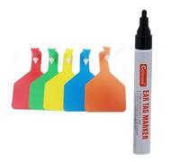 Marchio auricolare Carta d'identità per bestiame 50 pezzi/100 pezzi Z Tag vuoto grande, un pezzo grande TPU etichette auricolari for bestiame(Mixed Colors,50pcs+pen)
