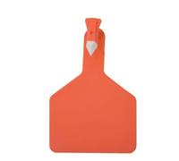Marchio auricolare Carta d'identità per bestiame 50 pezzi/100 pezzi Z Tag vuoto grande, un pezzo grande TPU etichette auricolari for bestiame(Orange,50pcs)
