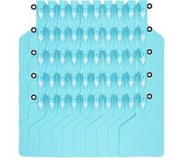 Marchio auricolare Carta d'identità per bestiame Etichette auricolari in TPU di grandi dimensioni in plastica monoblocco for l'identificazione del bestiame(Blue)