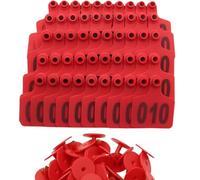 Marchio auricolare Carta d'identità per bestiame Identificazione del bestiame Marchi auricolari numerati(Red,401-500)