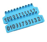 Marchio auricolare Carta d'identità per bestiame Identificazione del bestiame Marchi auricolari numerati(Blue,201-300)