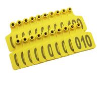 Marchio auricolare Carta d'identità per bestiame Identificazione del bestiame Marchi auricolari numerati(Yellow,901-1000)