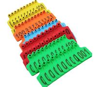 Marchio auricolare per bestiame, Marchi auricolari for bestiame 100 pezzi Multicolor numerati 001-1000(Mixed Color,301-400)