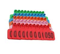 Marchio auricolare per bestiame, Marchi auricolari for bestiame 6x7,5cm Multicolor Numerati 100 Pz(Mixed Color,701-800)