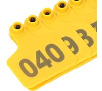 Marchio auricolare per bestiame, Marchi auricolari numerati for bestiame 100 pezzi Multicolor 7,5 x 6 cm 001-1000(Yellow,901-1000)