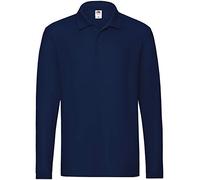 Marchio Fruit of the Loom - modello polo fr uomo premium m/lunga / Home Shop Italia (Blu, 2XL)