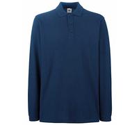 Marchio Fruit of the Loom - modello polo fr uomo premium m/lunga / Home Shop Italia (Blu, M)