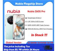 ZTE Nubia Z60S Pro 5G Smartphone Snapdragon 8 Gen 2 6.78 120Hz schermo OLED 80W ricarica rapida 16GB + 1TB Black