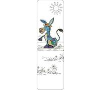 Marchio pagine animali - motivo ane che riposa al sole - dimensione 17 x 5 cm