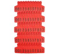 Marchio per animali, 100 pezzi numerati 001-500, marchio auricolare for animali da allevamento, for, for(Red 4 * 5cm (1.57 * 1.96in),401-500)