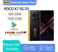 【Marchio+】POCO X7 Smartphone Dimensity 7300-Ultra 6.67"120Hz Display AMOLED 45W 5110mAh 50MP Fotocamera IP68 Xiaomi HyperOS NFC 8GB 256GB Green