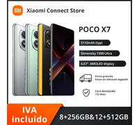 【Marchio+】POCO X7 Smartphone Dimensity 7300-Ultra 6.67"120Hz Display AMOLED 45W 5110mAh 50MP Fotocamera IP68 Xiaomi HyperOS NFC