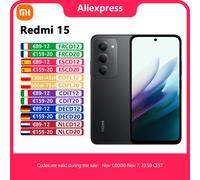 XIAOMI Redmi 15 - Smartphone von 6 + 128GB, Schwarz Midnight, Bildschirm von 6,9" 120Hz, procesador Snapdragon® 685, 50MP-Kamera, 7000mAh, Keine Ladegeräte enthalten