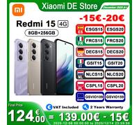 【Marchio+】Redmi 15 Versione globale Smartphone 6,9" 50MP 7000mAh batteria 33W ricarica rapida IP64 Snapdragon ® 685 Piattaforma mobile