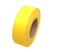Marchio riflettente Nastro for segnalazione fluorescente da 10 rotoli, 1 pollice x 30 iarde for rotolo in plastica non adesivo for di alberi/caccia/sentieri/confini(Yellow)