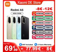 【Marchio+】 Versione globale Processore Redmi A5 Unisoc T7250 Fotocamera principale da 32 MP Schermo grande da 6,88" Supporta ricarica rapida da 15 W