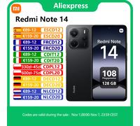 Xiaomi Redmi Note 14 4G NFC, schermo AMOLED 6,67 ", fotocamera 108MP, schermo 120Hz, batteria 5500 mAh, caricabatterie non incluso