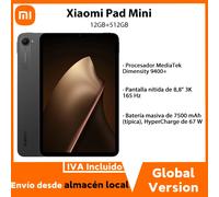 【Marchio+】Xiaomi Pad Mini Versione globale MediaTek Dimensity 9400+ Display ultra trasparente da 8,8" 3K Batteria da 7500 mAh 67 W HyperCharge
