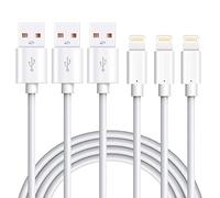 Marchpower Cavo iPhone Certificato MFi 3Pezzi 1M, Cavo Lightning USB Filo Caricatore iPhone Ricarica Rapida compatibile con iPhone 14/13/12/12 ProMax/12Mini/SE/11/11Pro/X/XS/XR/8/8Plus/7/6/5/iPod