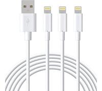 Marchpower - Cavo Lightning certificato MFi per iPhone, confezione da 3 cavi da 1,8 m da Lightning a USB, per iPhone 11 Pro Max/Xs/Max/X/8Plus/7Plus/6S/iPad/iPod, colore: bianco