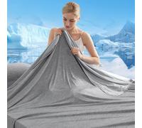 Marchpower Coperta Estiva Fresca 229 * 274cm, Arc-Chill 3.0 Coperta Letto in Fibra di Raffreddamento Giapponese Q-MAX>0,5 Traspirante Morbido, Anti Statico, 2 Lati Allevia Sudore Migliora Sonno-Grigio