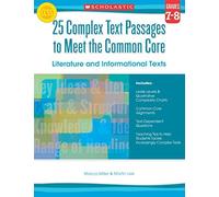 Marcia Miller M 25 Complex Text Passages to Meet the Common Core: Li (Tascabile)