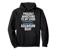 Marciando con Orgoglio Verso Il Mio Acquario Beat Aquarius Felpa con Cappuccio